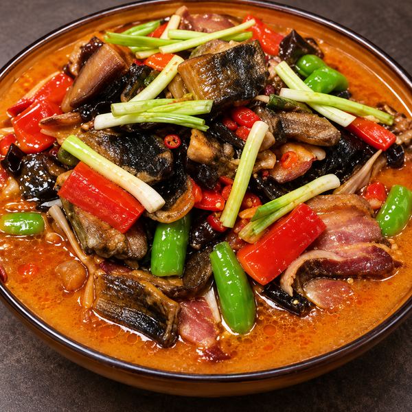 Stewed Eel with Cured Pork