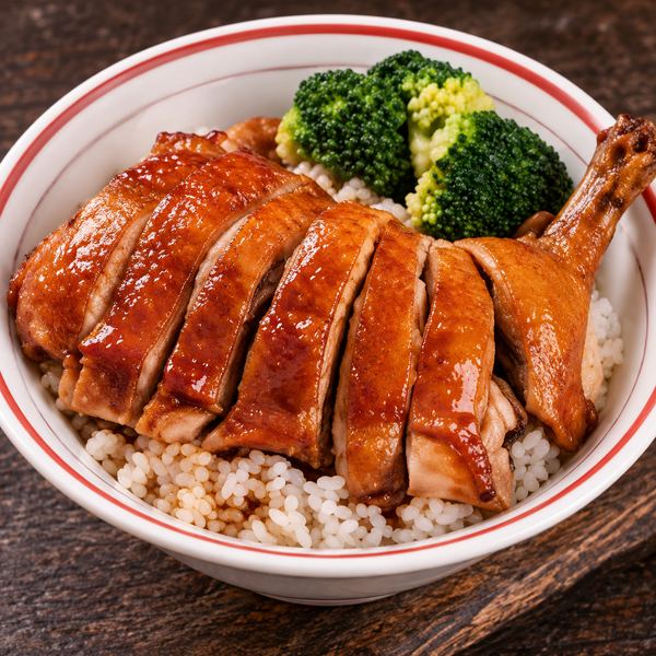 Braised Pork Rice with Chicken Leg