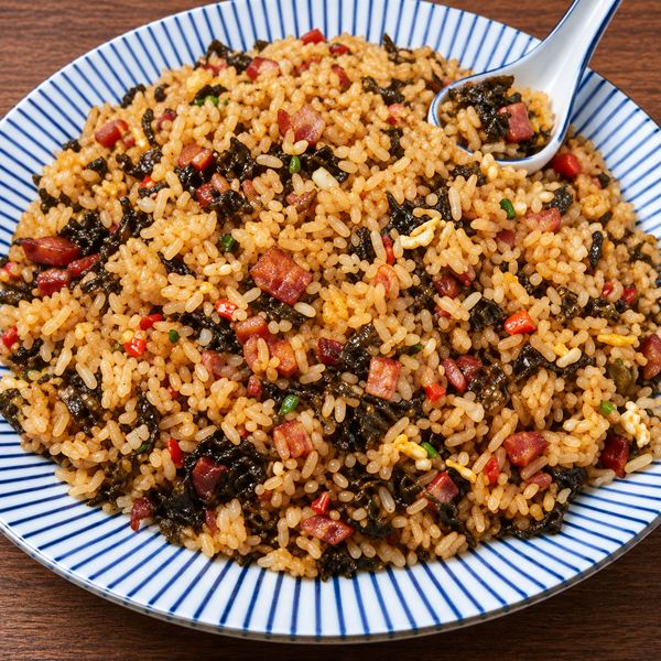 Stir-Fried Rice with Preserved Pork and Pickled Vegetables