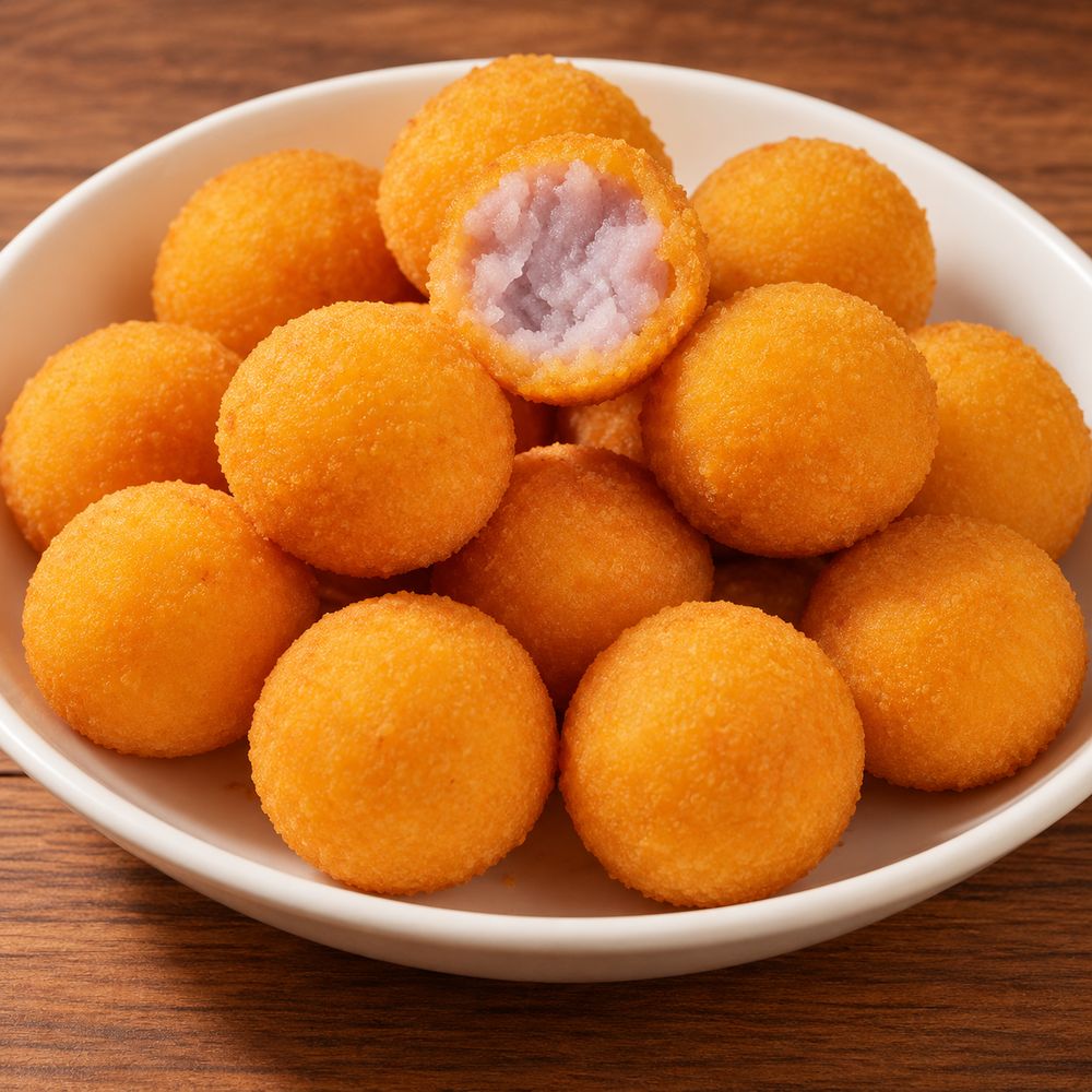 Taro and Sweet Potato Balls